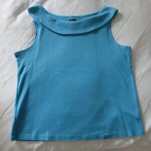 Sleeveless Cowl Neck Top in Powder Blue